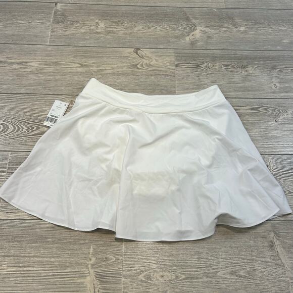 Lands' End White Tiered Ruffle Swim Skirt - Medium - NWT White - Picture 5 of 6